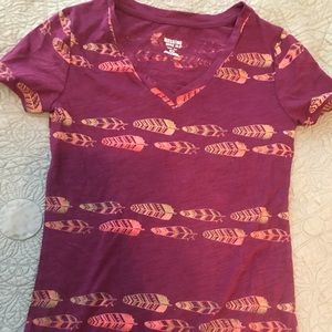 Feather V-neck TShirt